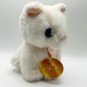 Collectible Vintage Stuffed Animal Russ Soft Classics White Plush Kitty Cat 7”